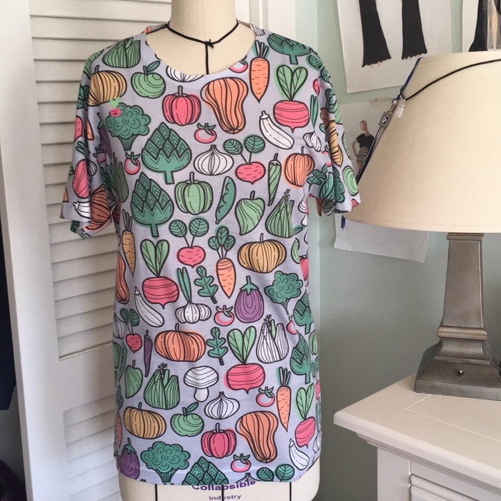All over Vegetable Print Shirt